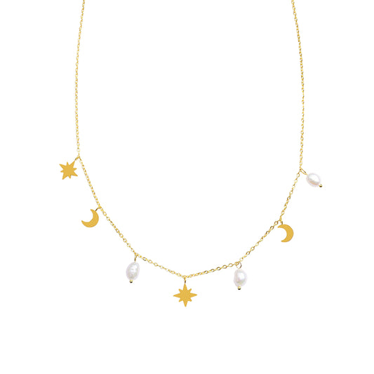 Layered gold choker necklace for office wear and evening outfits
