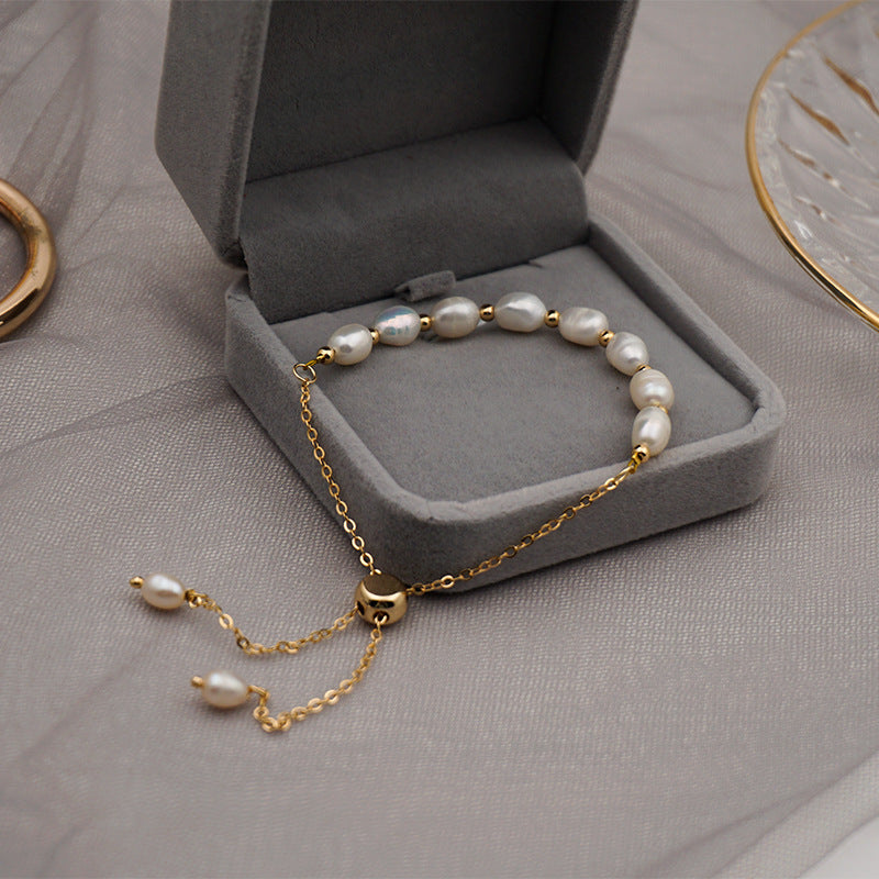 Elegant minimal pearl bracelet for women – everyday luxe jewellery