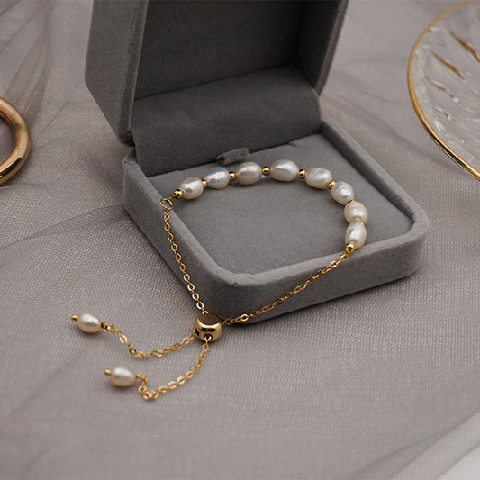 Elegant minimal pearl bracelet for women – everyday luxe jewellery